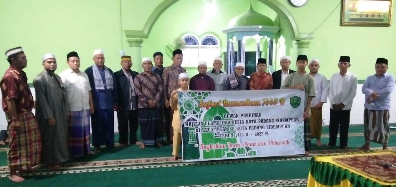 DP MUI Kota Padangsidempuan Melaksanakan Safari Ramadhan di 6 Kecamatan se-Kota Padangsidempuan