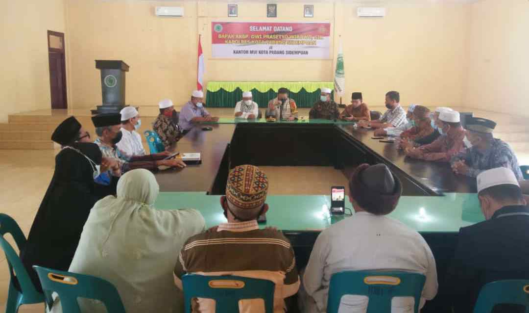 Jalin Silaturrahmi, Kapolres Kota Padang Sidempuan Kunjungi DP MUI Kota Padang Sidempuan