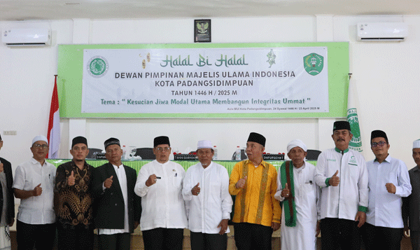 Kesucian Jiwa dan Ukhuwah Jadi Sorotan Utama Halal Bihalal MUI Padangsidimpuan
