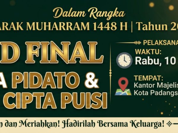 MUI Padangsidimpuan Umumkan Finalis Lomba Semarak Muharram 1448 H, Grand Final Digelar 10 Juni 2026