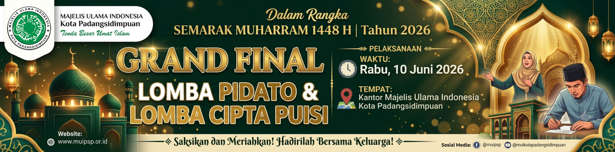 MUI Padangsidimpuan Umumkan Finalis Lomba Semarak Muharram 1448 H, Grand Final Digelar 10 Juni 2026